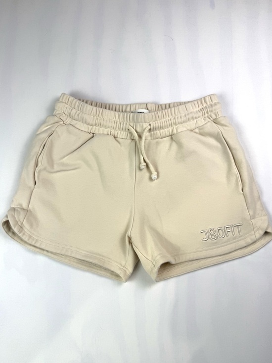 J80 Pants - J80Fit Lounge Shorts Womens Small Beige Drawstring Sweat Shorts Cotton Blend
